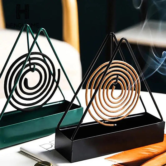 Triangular Shape Wrought Iron Mosquito Coil Holder